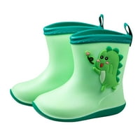 SimplMasygeni Kids Rain Boots Gumene kišne cipele Toddler novorođenčad za djecu za brzo sušenje Djevojke i dječaci Slatki dinosaur