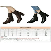 LUMENTO CHUNKY pete cipele za žene za žene elastične čizme kvadratne nožne čarape POVRINE High potpetice