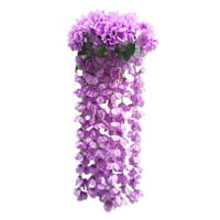 VNTUB Cleance visi cvijeće umjetna ljubičasta cvjetna zida Wisteria košarica viseći vijenac