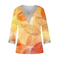 Ruka za žene Ljeto V izrez čipke Crochet casual labave košulje Ispis bluze vrhovi