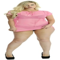 Uvala Ženska labava kupaći kostim UPS Mini Tunike 12- Pink-AC125