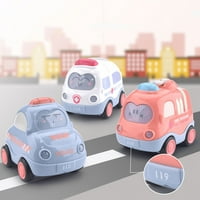 Gurnite i idite automobile sa lampicama i zvukovima za TODDLER Inertia trenje igračke automobila za