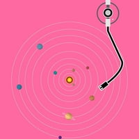 Melodični univerzum Ženski Pink Heather grafički trkački rezervoar TOP - Dizajn ljudi XS