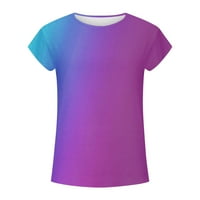 DTIDTPE WOMENS Ljetni modni najkraći linijski košulji za ženske majice za žene za žene Plus veličine