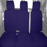 Caltrend Stražnji podijeljeni stražnji i čvrsti jastuk Neosupreme Seat navlake za 2012 - Toyota Yaris - TY470-10NA ljubičasta umetanje i obloge