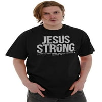 Isus jak Filipljanima 4: Biblijska muška grafička majica Tees Brisco Marke 3x