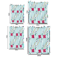 Striped cvjetni ispis pokrivača sa jastukom za ured, krevet, kauč Super Soft Flannel Fleece bacajte