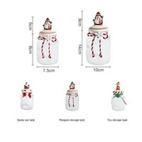 Božićni bombonski štitnik za djecu - Santa Snowman Ornament Storage kutija za odlaganje, favorizirana