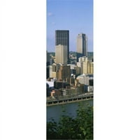 Panoramske slike Građevine u rivi Monongahela River Pittsburgh Pennsylvania USA Poster Print od panoramskih