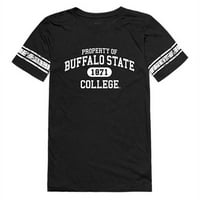 Majica Republike Buffalo State College za žene, Crno-bijelo - Malo
