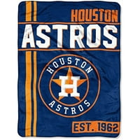 46 60 MLB Astros bacajte pokrivač mikrom Raschel toplo meka narančasta plavi poliester