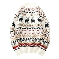 Dukseri dame božićne pletive jeseni zimski pulover džemper dugih rukava džemperi za teen djevojke