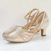 Ženska ballroom tango latino plesna cipela Cipele za društvene plesne cipele zlato 38