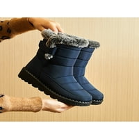 Tenmi ženske lagane čizme za snijeg hladne vremenske odjeće otporne na plišane obloge zimske cipele