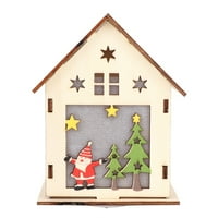 Tebru Slatka mini svjetlosna kabina kućna božićna stabla viseći ukrasi Božićni ukras, kabinski ukrasi,