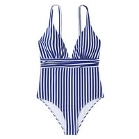 Plus kupaćim kostim za žene Žene jednodijelno kupaći kostim s kostim i kostim za plivanje V-izrezom