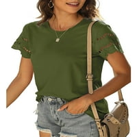 Avamo ženska majica majica majica tiskani ljetni vrhovi dame labavo tee za odmor tunika bluza vojska