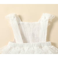 Novorođena novorođenčad Dječja djevojka čipka Romaper Boho haljina 1. rođendan kolač smash outfit tutu ruffle bodizice