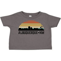 Inktastična albuquerque New Mexico Skyline Poklon mališač majica majica ili mališana