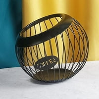 Oblik gnijezda pohrane kafe kupa za čašu Espresso držač držača velikog kapaciteta Organizator velikog kapaciteta, jednostavan za pristup crnoj boji