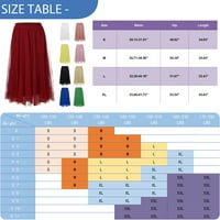 FOPP prodavač sekkin dugačak tulle Solid Boja elegantna suknja Slojevita mreža Dužina čaja Velike suknje