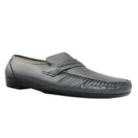 Kožne cipele od moc toe za muškarce ugodno povlačenje na loaferima široke širine poslovne cipele