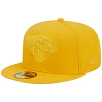 Muški novi Era Gold Jacksonville Jaguars Color 59Fifty ugrađeni šešir