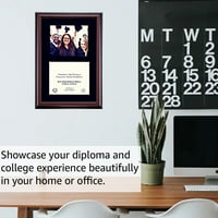 Diploma okvir za Univerzitet u Memphisu, kraljevsko plavo siva prostirka sa olovkom za tornju sa satom,
