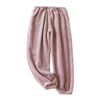 HAITE WOONGE pantske kantalne pantalone s kantama za struku Čvrsto boje Pajama Hlače dame dame za spavanje