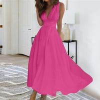 Gaiseeis Ženska duga haljina haljina Ležerna haljina Swing Haljina Line haljina cvjetna modna ulična