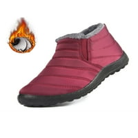 Lacyhop muški topli čizme plišane obloge čizme Udobne zimske cipele za hodanje otporne na klizanje,