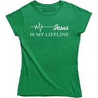 Isuse mi je moja lifelina vjerskog kršćanske majice EKG Isusa
