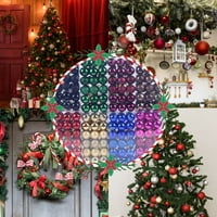 HxRoolrp božićni ukrasi zatvoreni božićni ukrasi s božićnim kuglima božićne kugle ukrase razbijaju se kuglice za ukrašavanje božićnog stabla