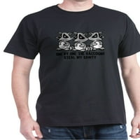 Cafepress - jedan po jedan majica rakuna tamna majica - pamučna majica