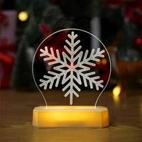 Koaiezne božićne noćni svjetlight ukras Božićni ukrasi 3D spavaća soba lampica lampe