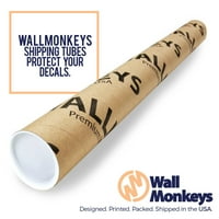 Silhouette Vodena skija zidna zidna naljepnica naljepnica, Wallmonkeys Peel & Stick Vinyl Graphic (u