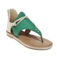 Ljetne ravne sandale Žene Mother Day Pokloni Plaža Moda Solidna boja MicroFiber kože niske cipele s