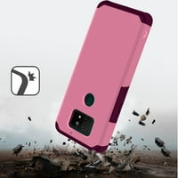 Kompatibilan za AT & T MAESTRO MA EA COOTFooff Cover Cover Case + kaljeno staklo - MK Light Pink
