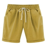 HAITE WOGE harem hlače ravno noga Bermuda kratke hlače Čvrsto boje kratkih plaža pantalone dnevno nose