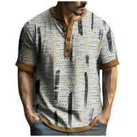 Grafička majica kratkih rukava Royallovene muške majice i izvezena modna majica i ljetni kratki rukav tiskani