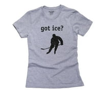 Imam led? - Cool Hockey Player Grafic ženska pamučna siva majica