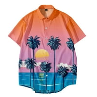 Havajske majice za muškarce kratki rukav redoviti moći muški dječaci cvjetne majice