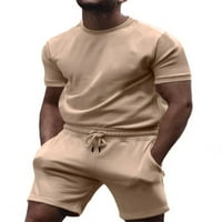 Muška majica i kratke hlače Kratki rukav TrackSit set Dvije odjeće Muškarci Plain PJS setovi Radna kućna