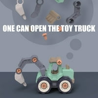 TureClos izlaže igračke za djecu DIY montažne igračke izgradnje kamiona TRUCKSKA Igračke za učenje za