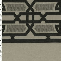 Bež smeđa tekstura Chenille Geometrijska ukrašavanja tkanine, tkanina od dvorišta