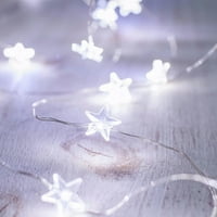 Xerds Božićni prozori Svjetla Zatvorena ukras, LED gudačka svjetla Božić kućni vrt Ograde ukrasne gudačke