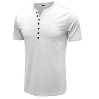Outfmvch Cardigan za muškarce Proljeće i ljetno dugme Okrugla bluza za izrezu D Košulja za košulje na