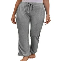 Prednji swerwer Women Pajama hlače udobne obične hlače široke noge hlače za spavanje nacrtavajući elastični