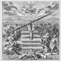 Astronomija: alegorija. NCOPPER graviranje iz Johanna Zahna Oculus Artificials, 1702. Poster Print by