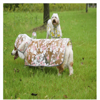 Prekogranična slatka tiskana sitnica odjeća za pse Corgi Teddy Dog Cloak kabanica Veliki pas Zlatni retriver labrador-pink9xl